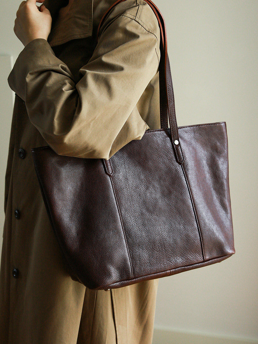 Vintage Fashion Shop - leisure fashion genuine leather large capacity