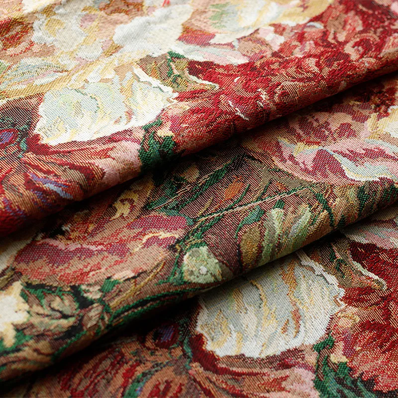 Vintage Fashion Wholesale - Polyester Cotton Yarn-dyed Jacquard Fabric Large