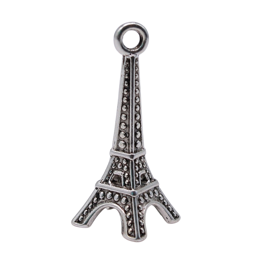 Vintage Fashion Wholesale - Wholesale 100pcs/bag 29x11x11mm 3D Eiffel Tower