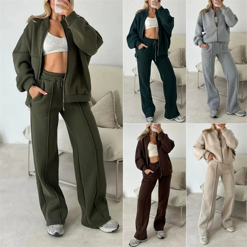 2025 Sweatshirt Two-piece Suit - đánh giá và giá Wide Leg Trouser 70S