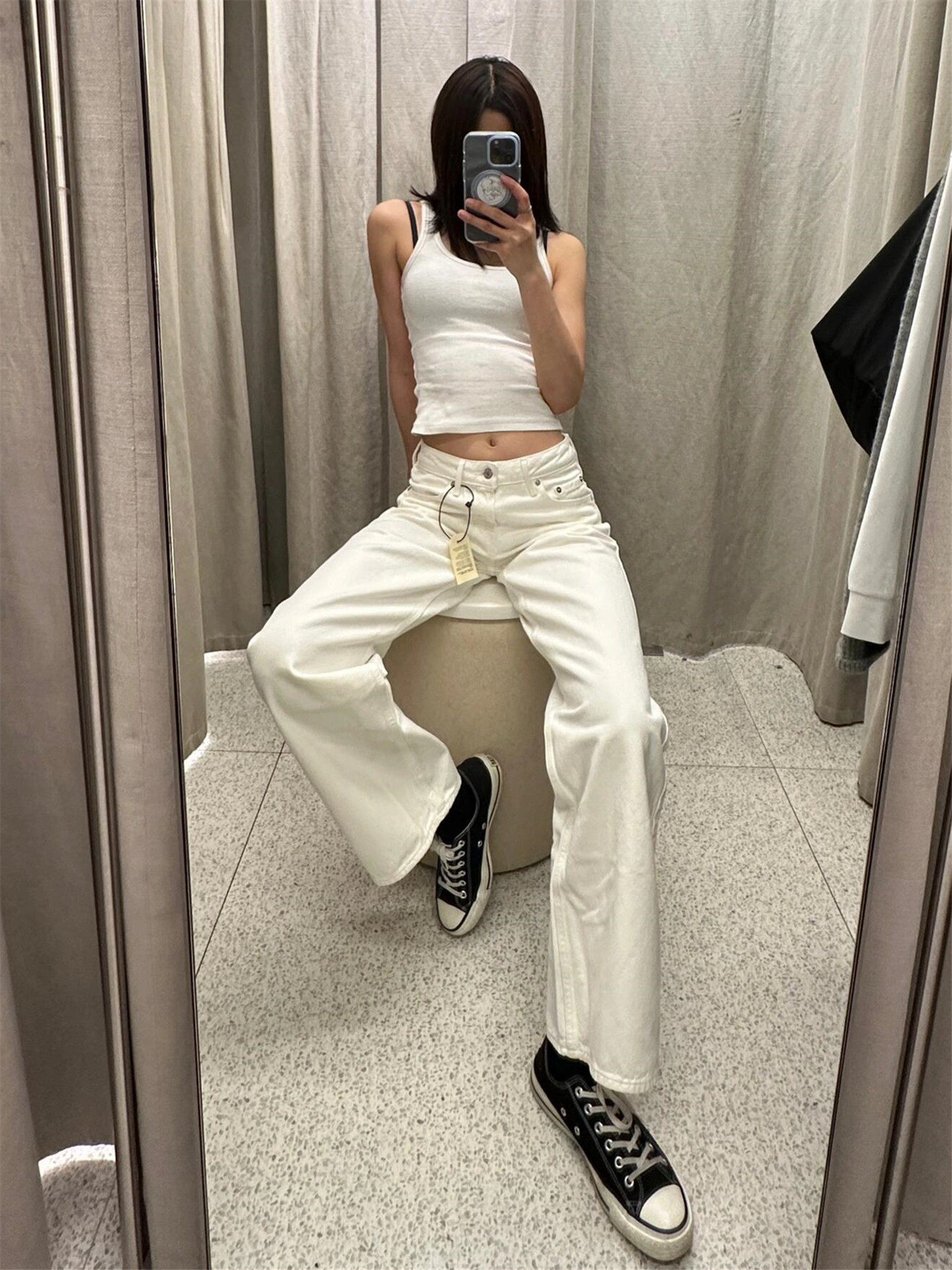 Women's Low Rise Denim Pants V - đánh giá và giá Vintage Zipper