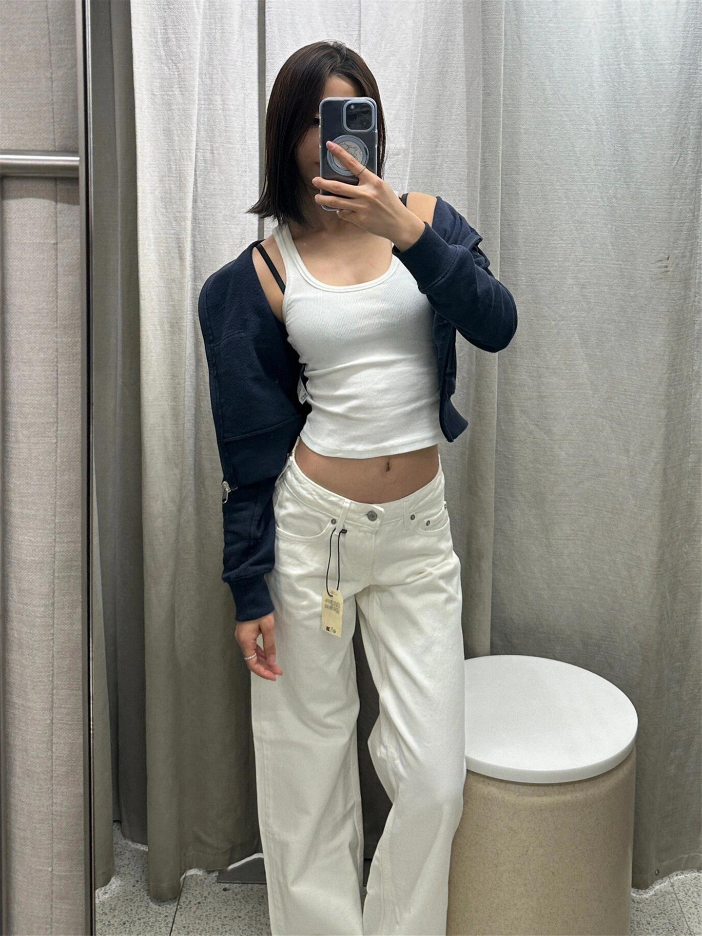 Women's Low Rise Denim Pants V - đánh giá và giá Vintage Zipper