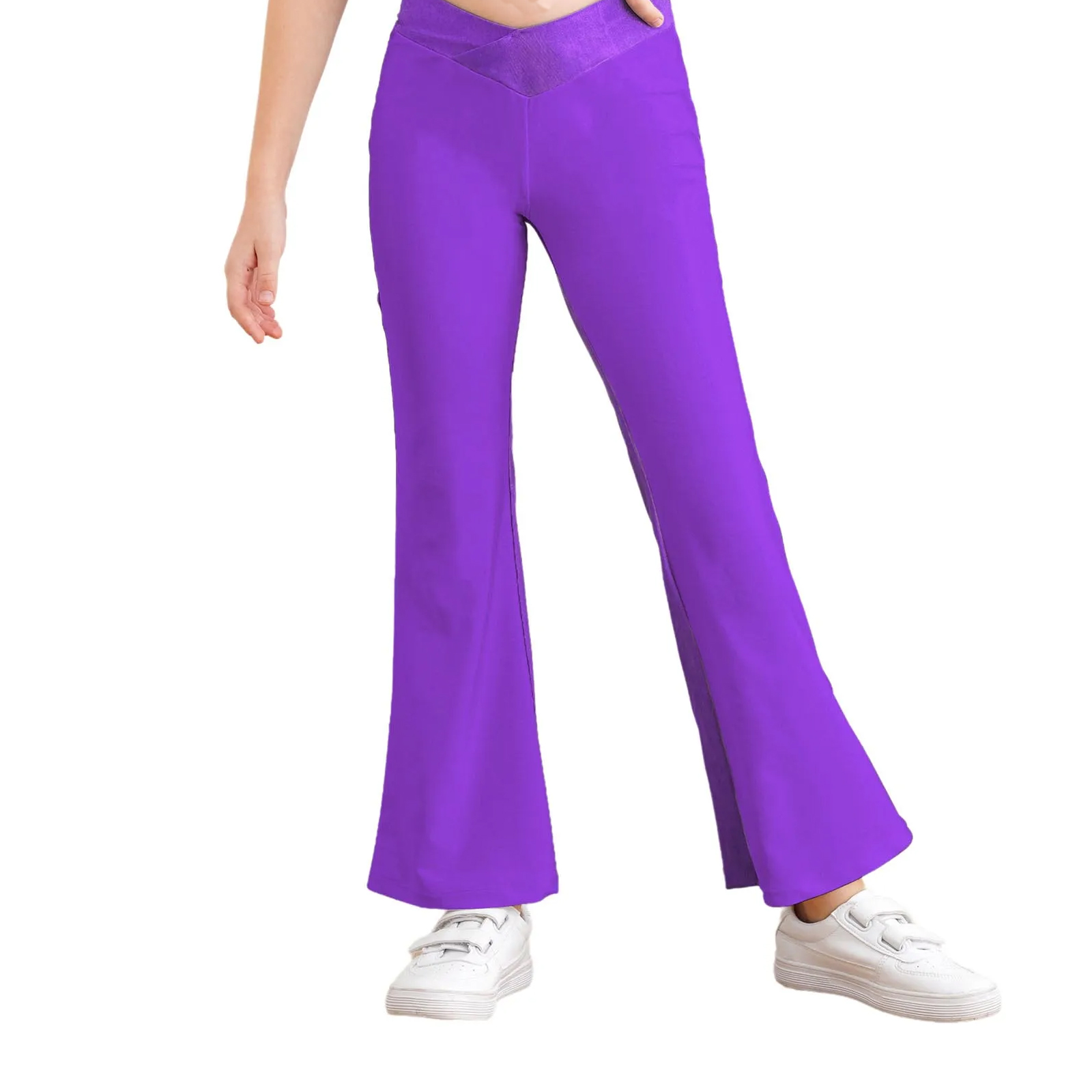 Kids Girls Shiny Flared Trouse - đánh giá và giá Wide Leg Trouser 70S