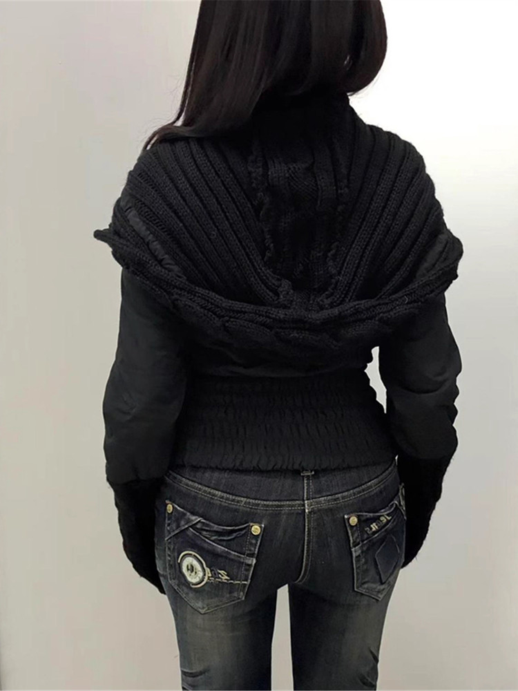 Women Black Hoodies Parka Jack - đánh giá và giá Vintage Zipper