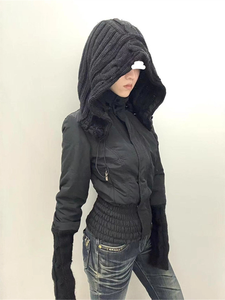 Women Black Hoodies Parka Jack - đánh giá và giá Vintage Zipper