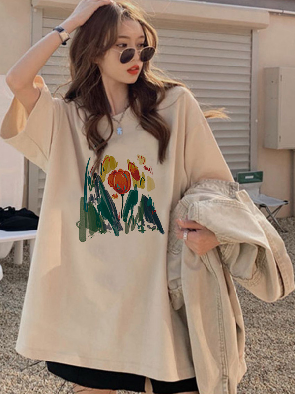 Cartoon Print Cotton T-Shirt W - đánh giá và giá Vintage Fashion Hong Kong