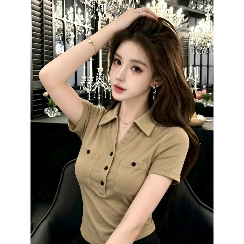 Women's Short Sleeve T-Shirt V - đánh giá và giá Vintage Fashion Hong Kong