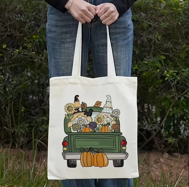 Canvas Tote Bag Hello Autumn V - đánh giá và giá Vintage Fashion Shop