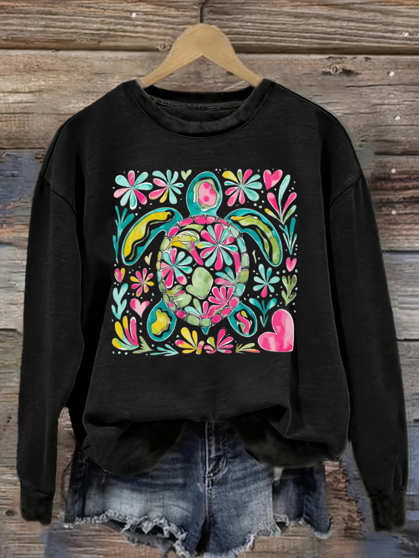 Women's Casual Long Sleeve Cre - đánh giá và giá Printed Floral Shirt
