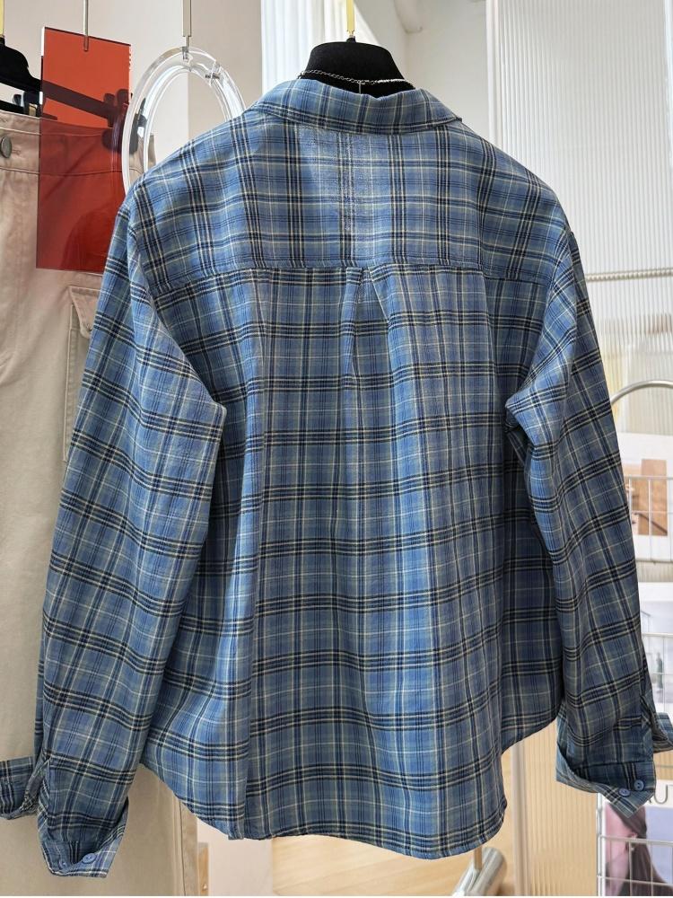 Women Vintage Plaid Cotton Lon - đánh giá và giá Vintage Fashion Style Female