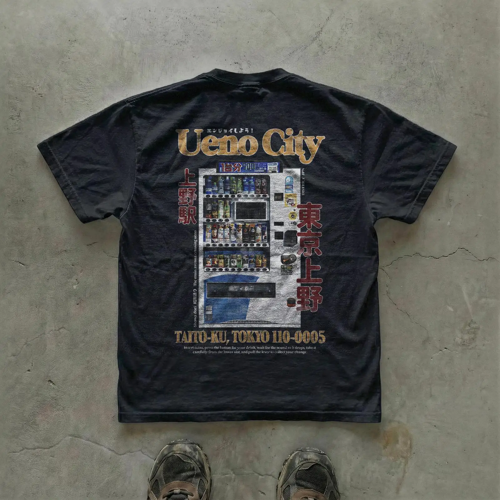 Ueno City Regular Fit T Shirt  - đánh giá và giá Vintage Fashion In Tokyo