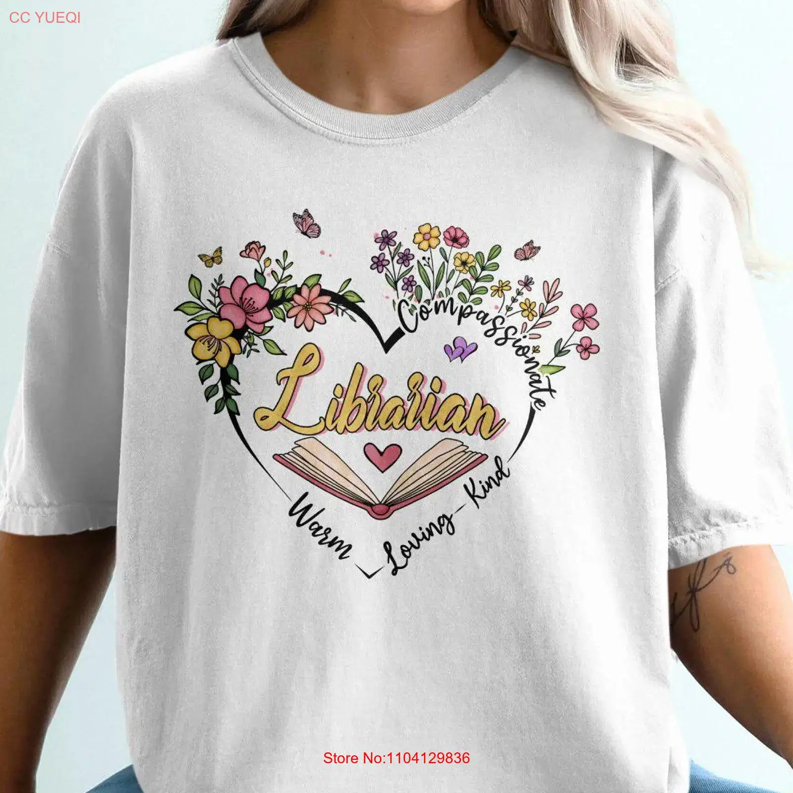 Librarian T Shirt Library Love - đánh giá và giá Vintage Fashion Library