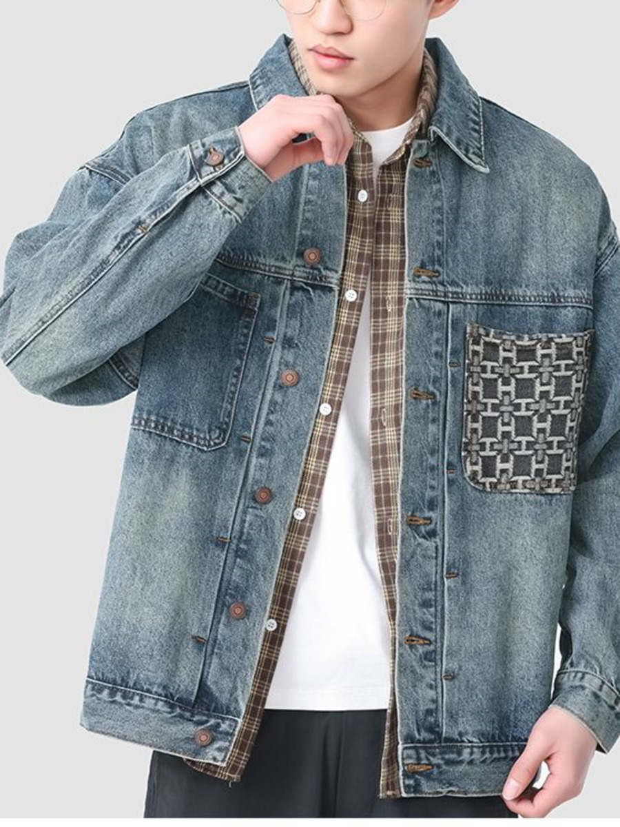 Vintage Embroidery Pocket Deni - đánh giá và giá Vintage Fashion Hong Kong