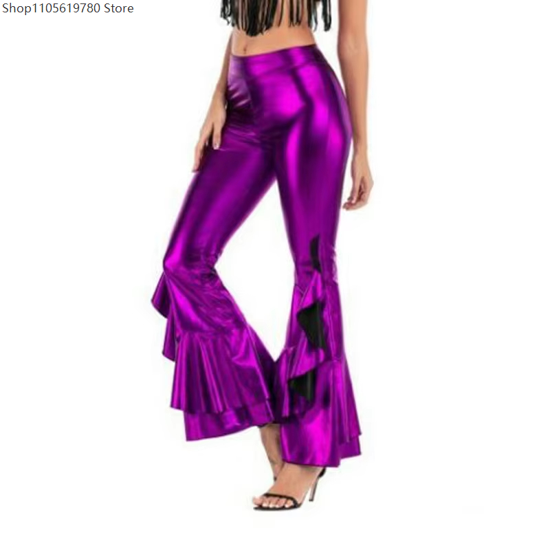 2026 Women Shiny Laser Metalli - đánh giá và giá Wide Leg Trouser 70S
