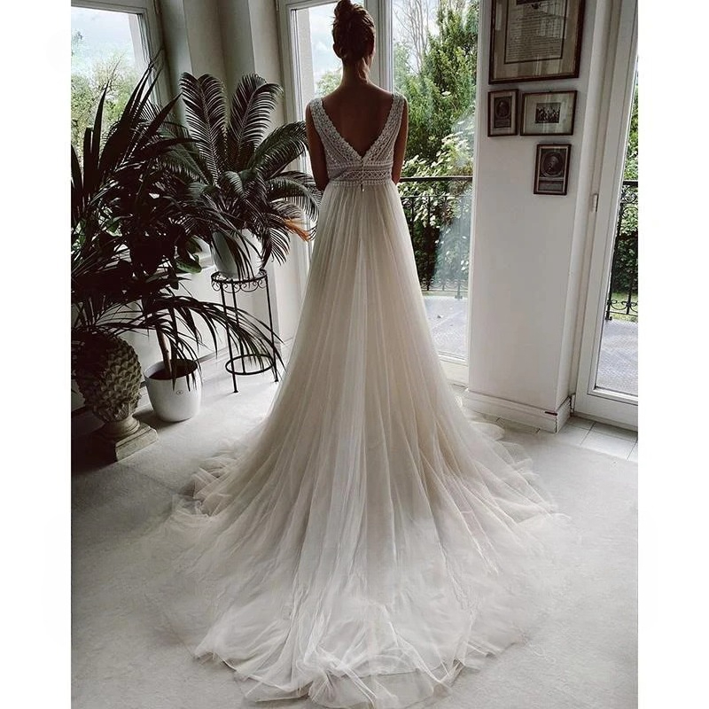 Customized Bohemian Wedding Dr - đánh giá và giá Vintage Zipper