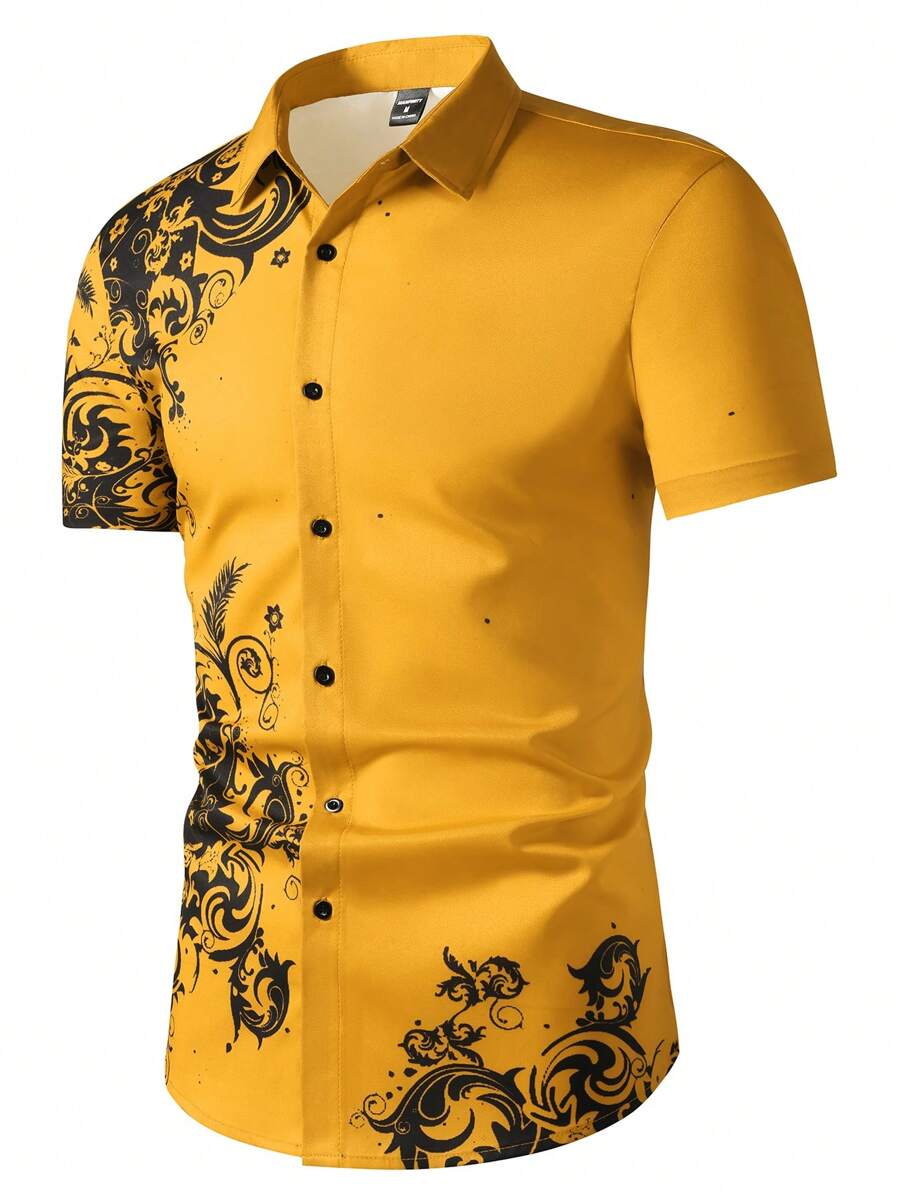 Manfinity Homme Men's Casual R - đánh giá và giá Printed Floral Shirt