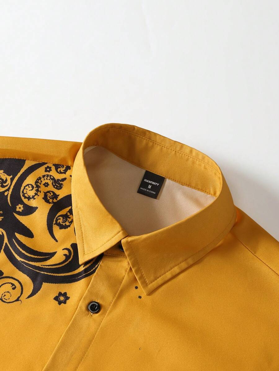 Manfinity Homme Men's Casual R - đánh giá và giá Printed Floral Shirt