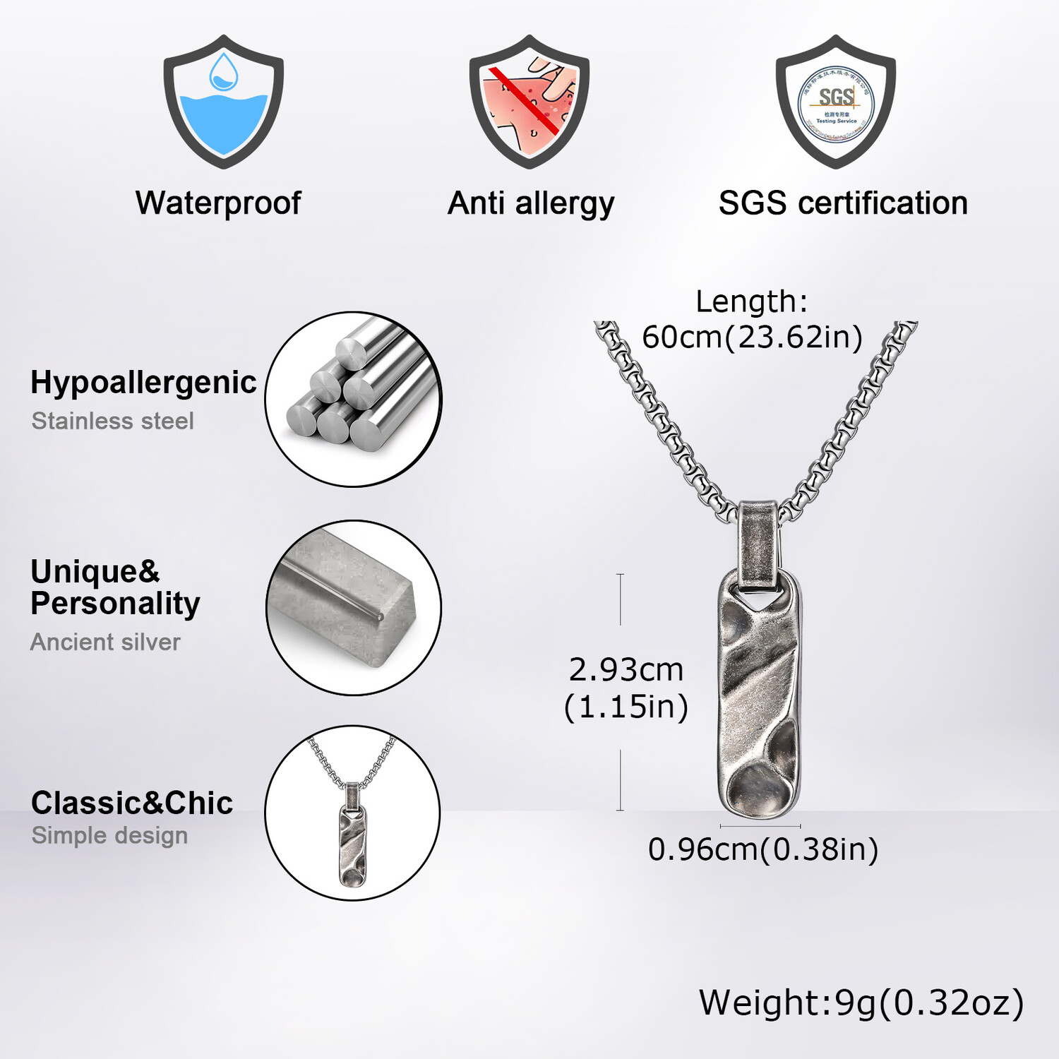 Small Dogtag Pendant Necklaces - đánh giá và giá Vintage Fashion Labels
