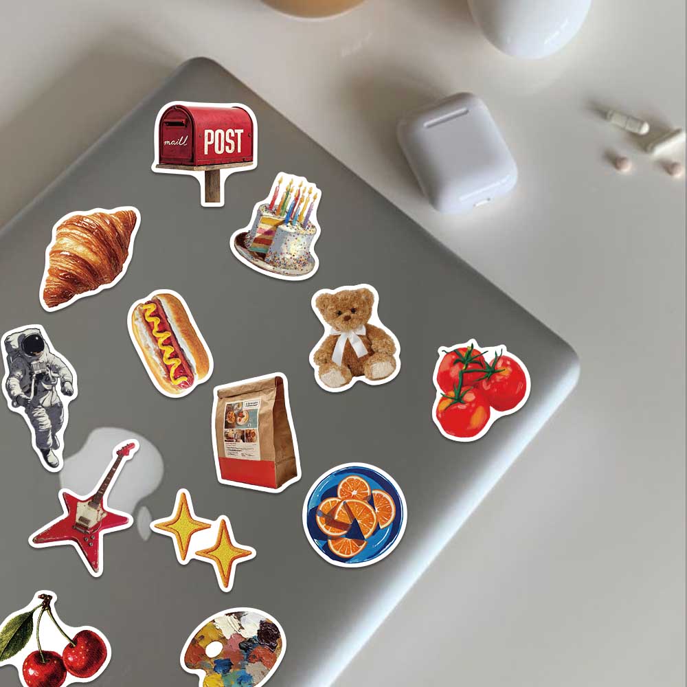 50pcs Vintage Y2K Sticker Fash - đánh giá và giá Vintage Fashion Labels