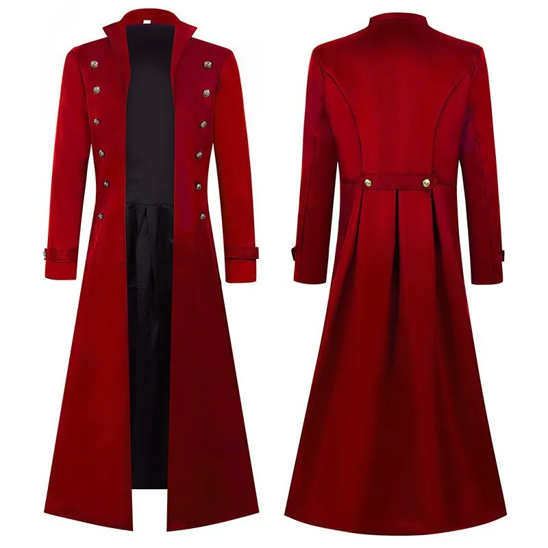 Medieval Men's Pirate Costume  - đánh giá và giá Vintage Trench Coat