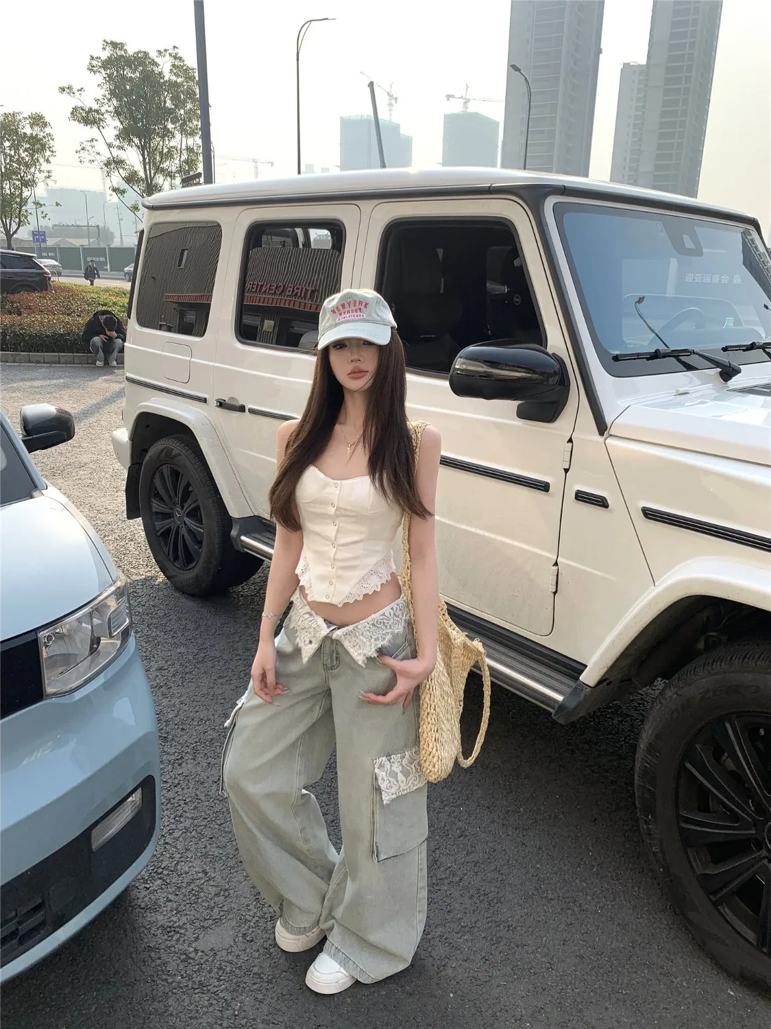 Blue Womens Jeans High Waist V - đánh giá và giá Vintage Zipper