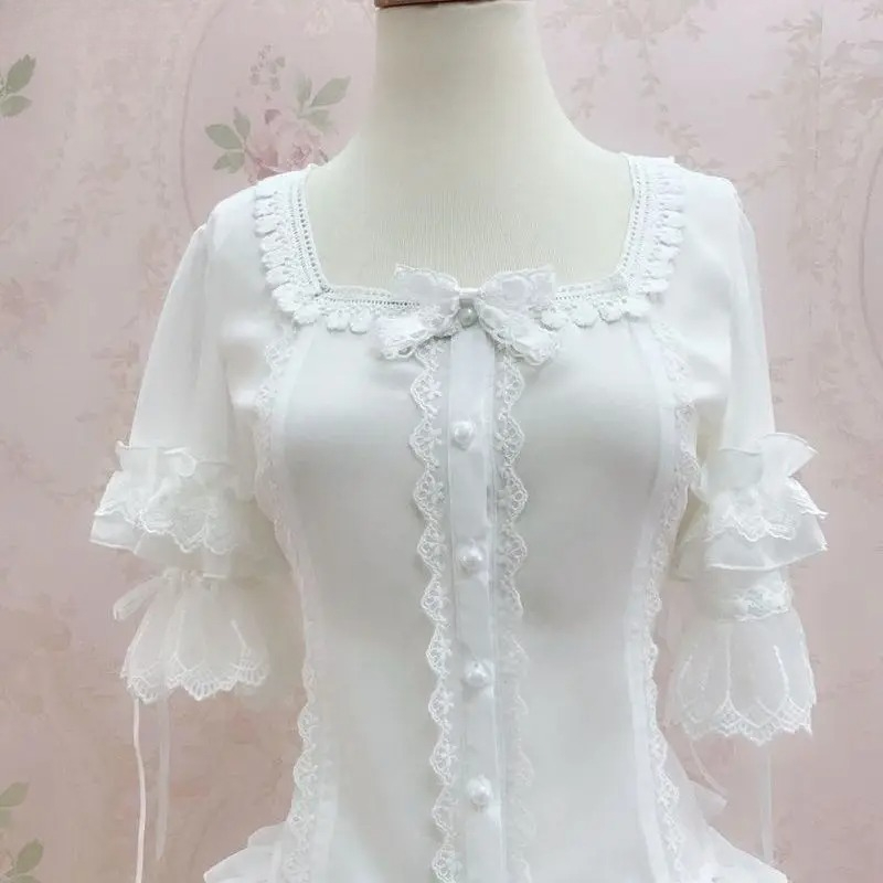 Vintage Y2K Lolita Style Blous - đánh giá và giá Vintage Fashion Style Female