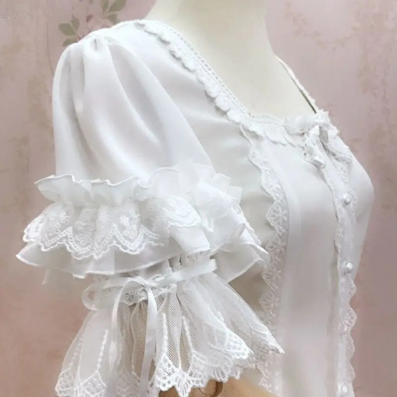 Vintage Y2K Lolita Style Blous - đánh giá và giá Vintage Fashion Style Female