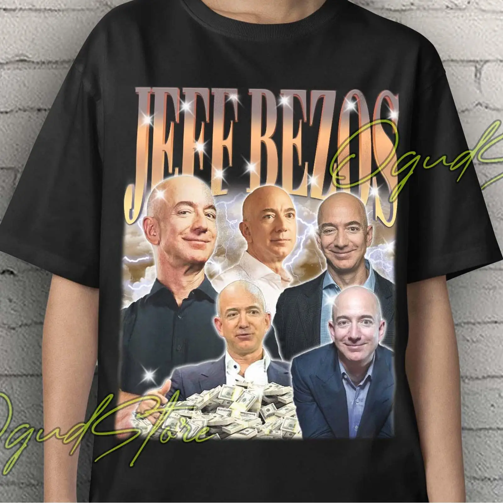 Jeff Bezos Collage Retro Vinta - đánh giá và giá Vintage Fashion Collage