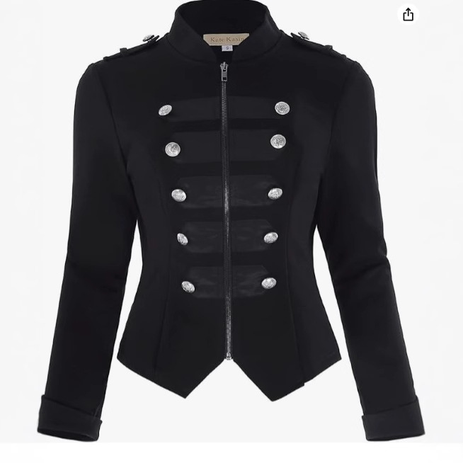 Women gothic punk jacket Slim  - đánh giá và giá Vintage Trench Coat