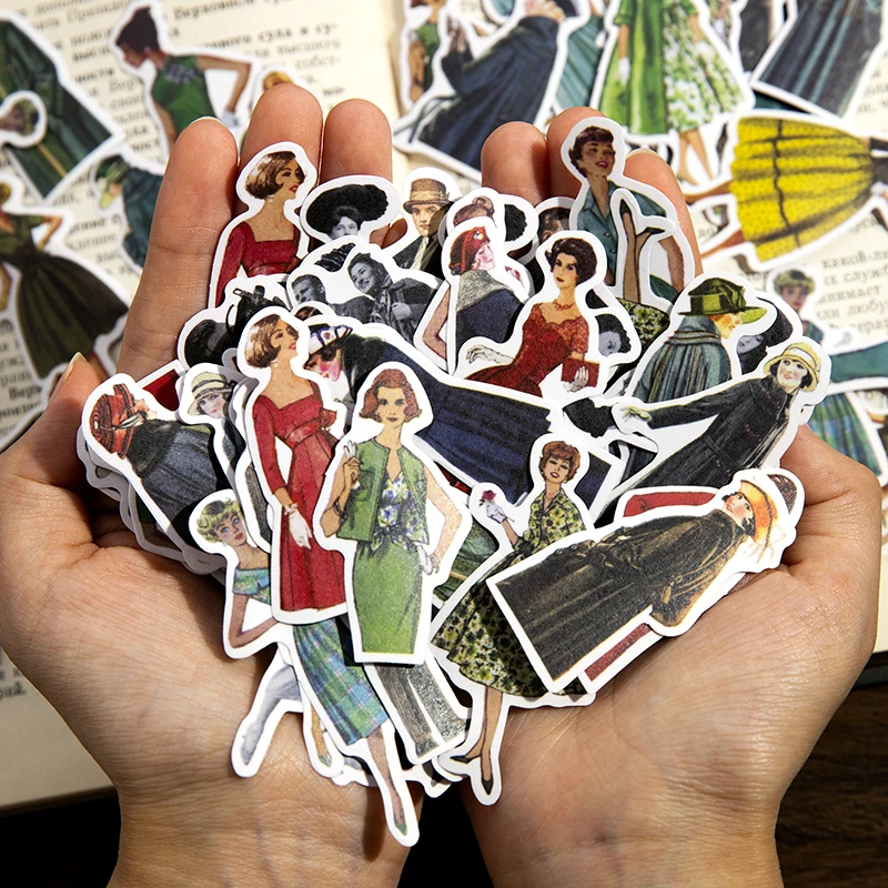 30pcs Vintage Ladies Gentleman - đánh giá và giá Vintage Fashion Collage