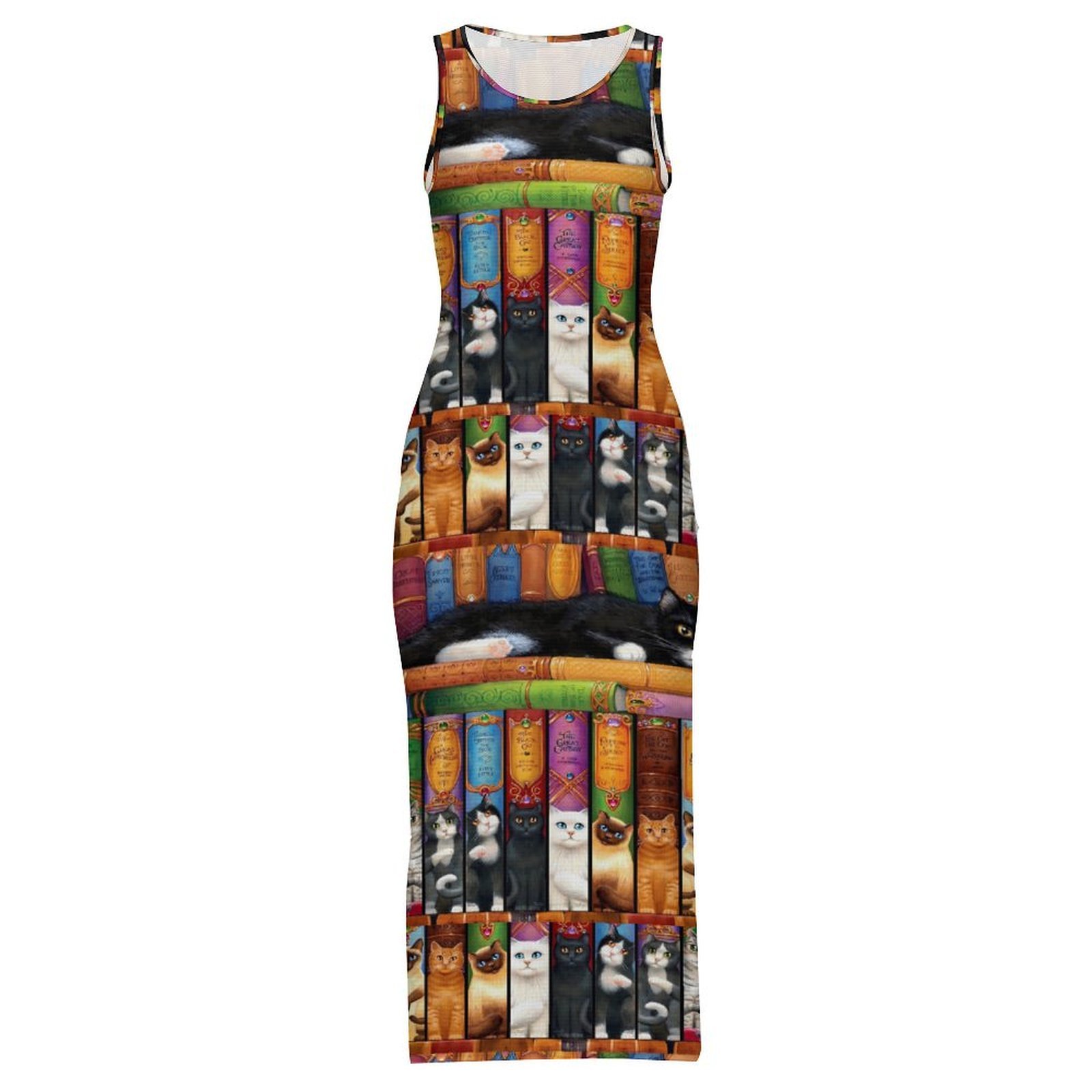 Library Cats And Books Bodycon - đánh giá và giá Vintage Fashion Library