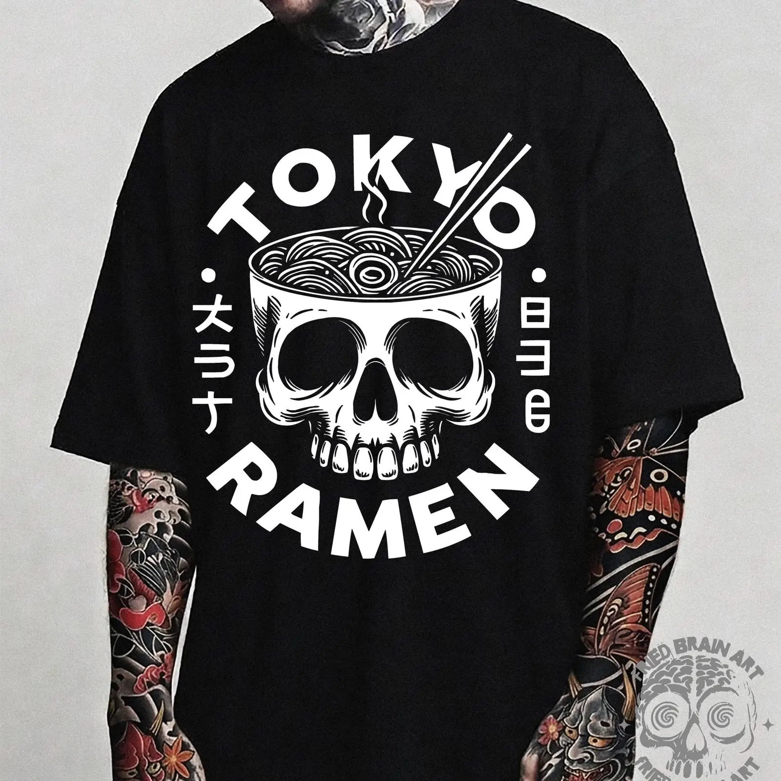 Tokyo Skull Ramen T Shirt Japa - đánh giá và giá Vintage Fashion In Tokyo