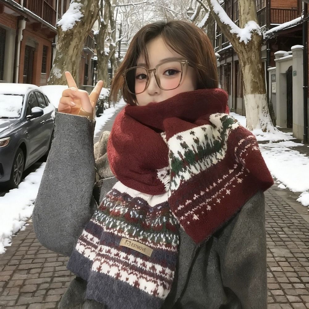 Cozy Fair Isle Pattern Patchwo - đánh giá và giá Vintage Fashion Faire