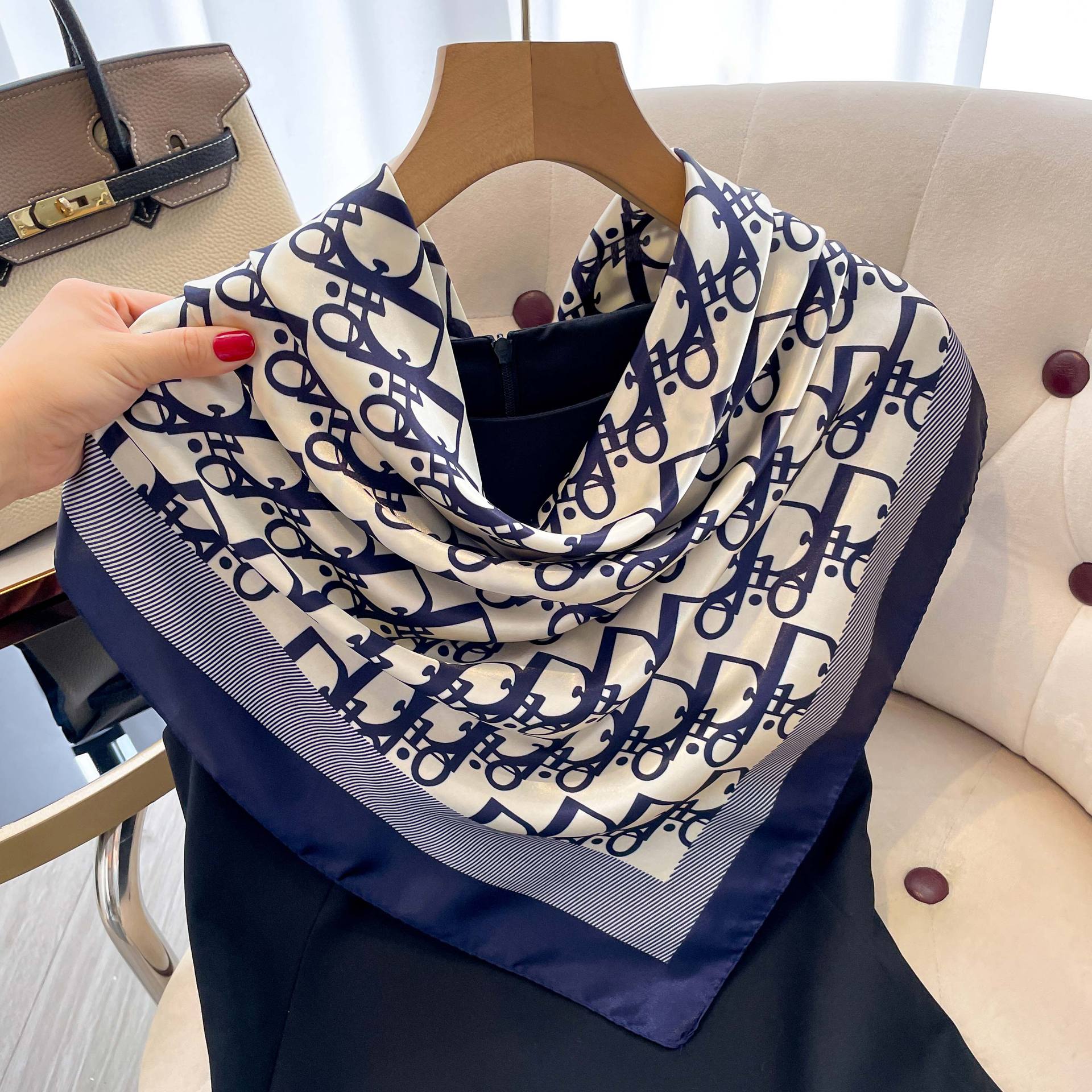 1 Pcs 90cm Ladies' Silk Scarf  - đánh giá và giá Vintage Fashion Shop