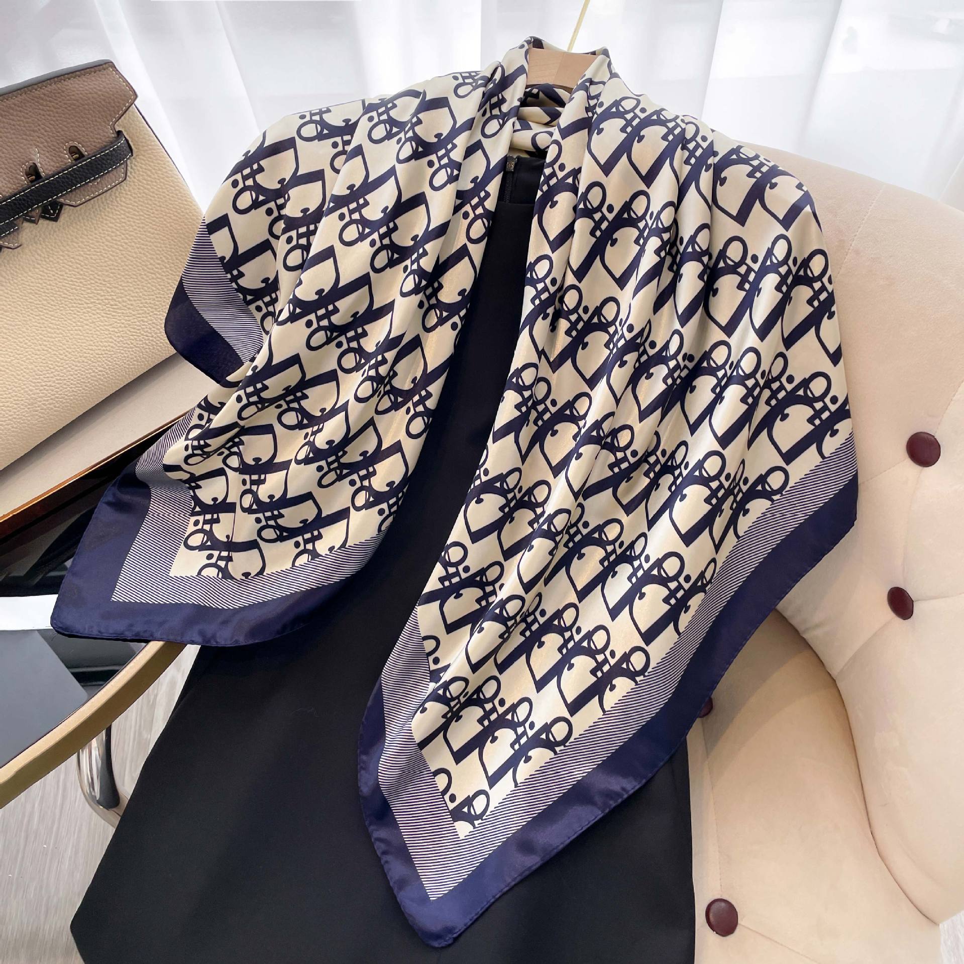 1 Pcs 90cm Ladies' Silk Scarf  - đánh giá và giá Vintage Fashion Shop