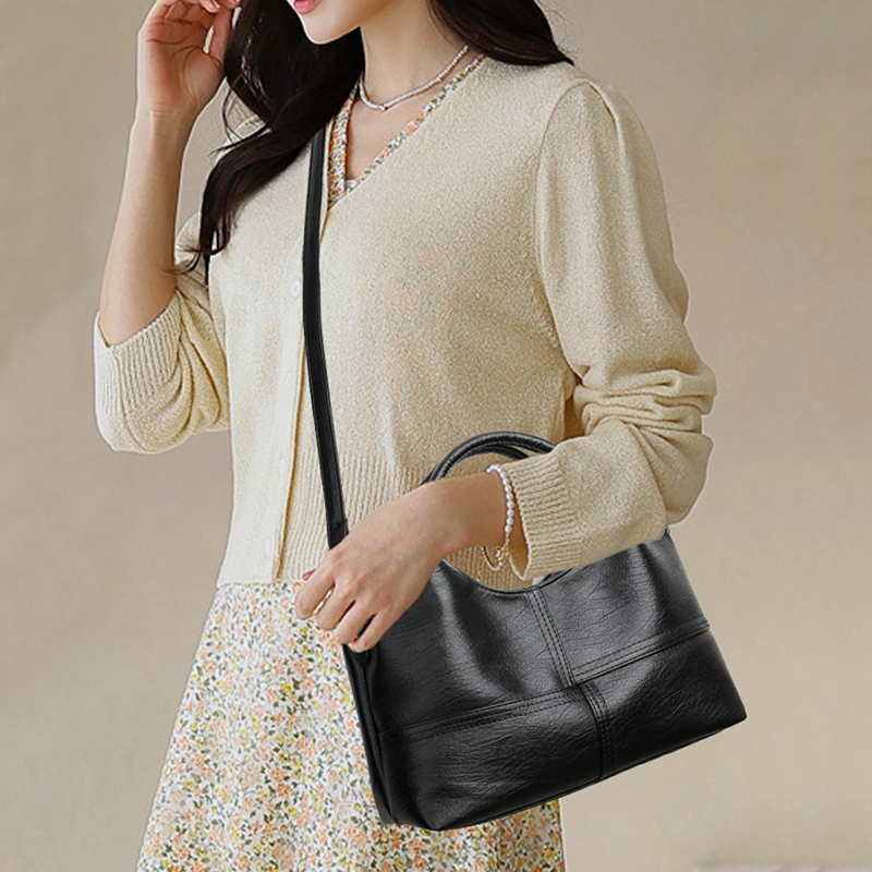 Vintage Faux Leather Tote Bag  - đánh giá và giá Vintage Fashion Shop