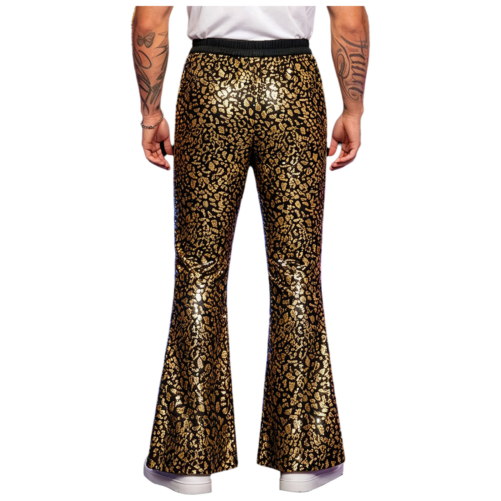 Mens Retro 70s 80s Disco Hippi - đánh giá và giá Wide Leg Trouser 70S