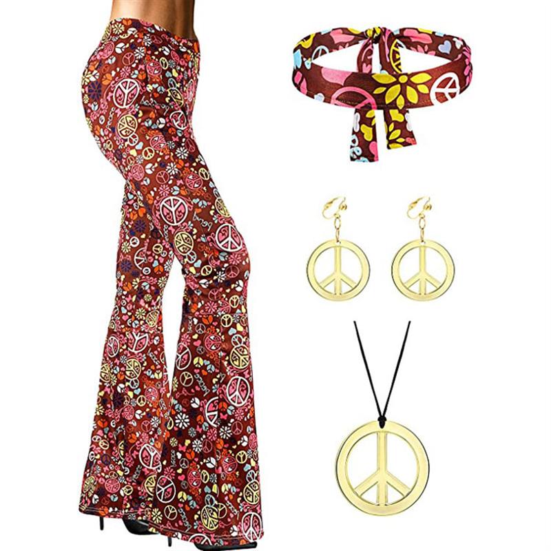Bohemian Print Flared Pants Ha - đánh giá và giá Wide Leg Trouser 70S